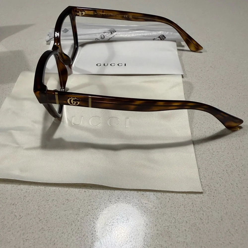 Gucci 55MM Cat Eye Tortoiseshell Women's Glasses - Picture 2 of 9